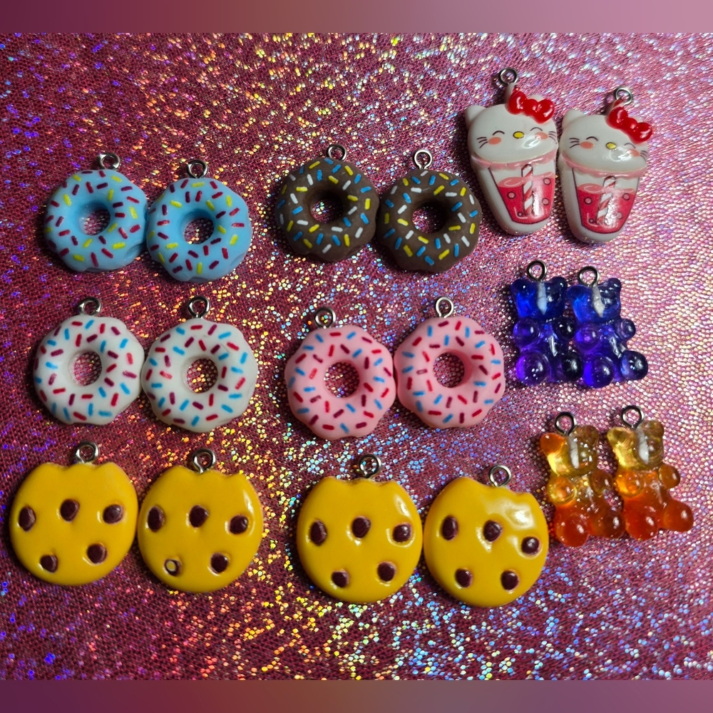16 piece Resin Charm lot! Brand new Charms! DIY jewlery, etc!